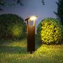 Voir la diapositive 2 : Lumisky Lot de 2 balises solaires BRITY Noir ABS H49cm