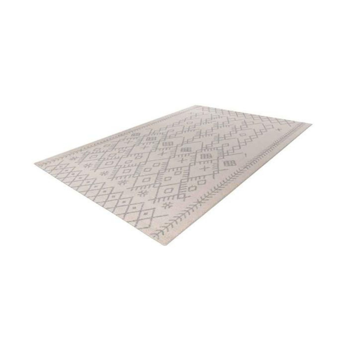 Paris Prix Tapis Tissé Déco Scandinave  Gène II  Beige & Bleu