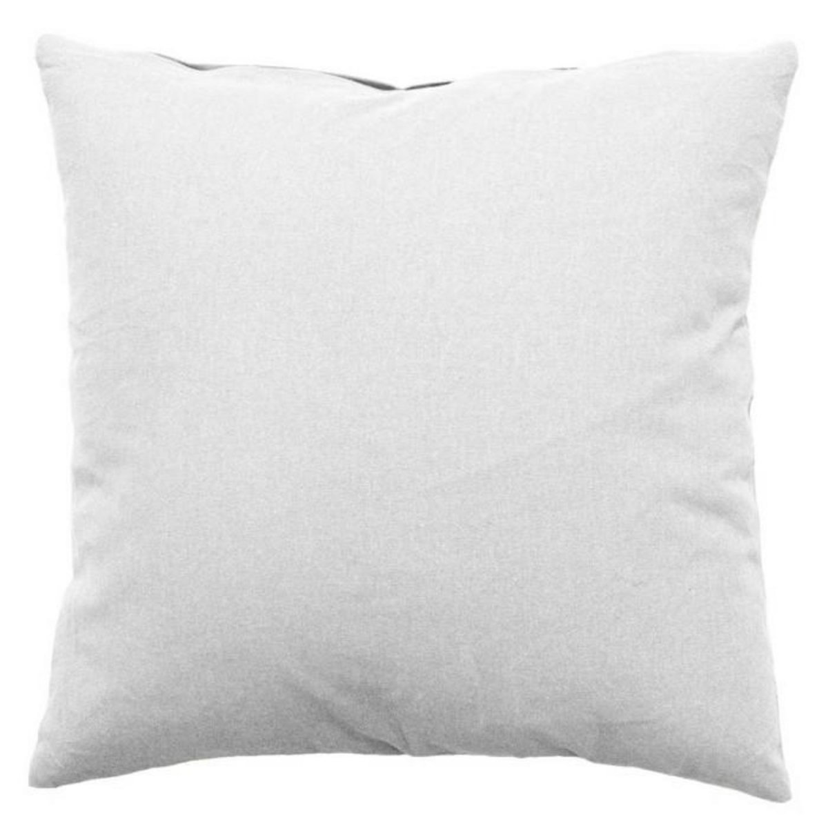 Paris Prix Coussin Déco Uni Déhoussable  Panama  60x60cm Blanc