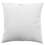 Paris Prix Coussin Déco Uni Déhoussable  Panama  60x60cm Blanc