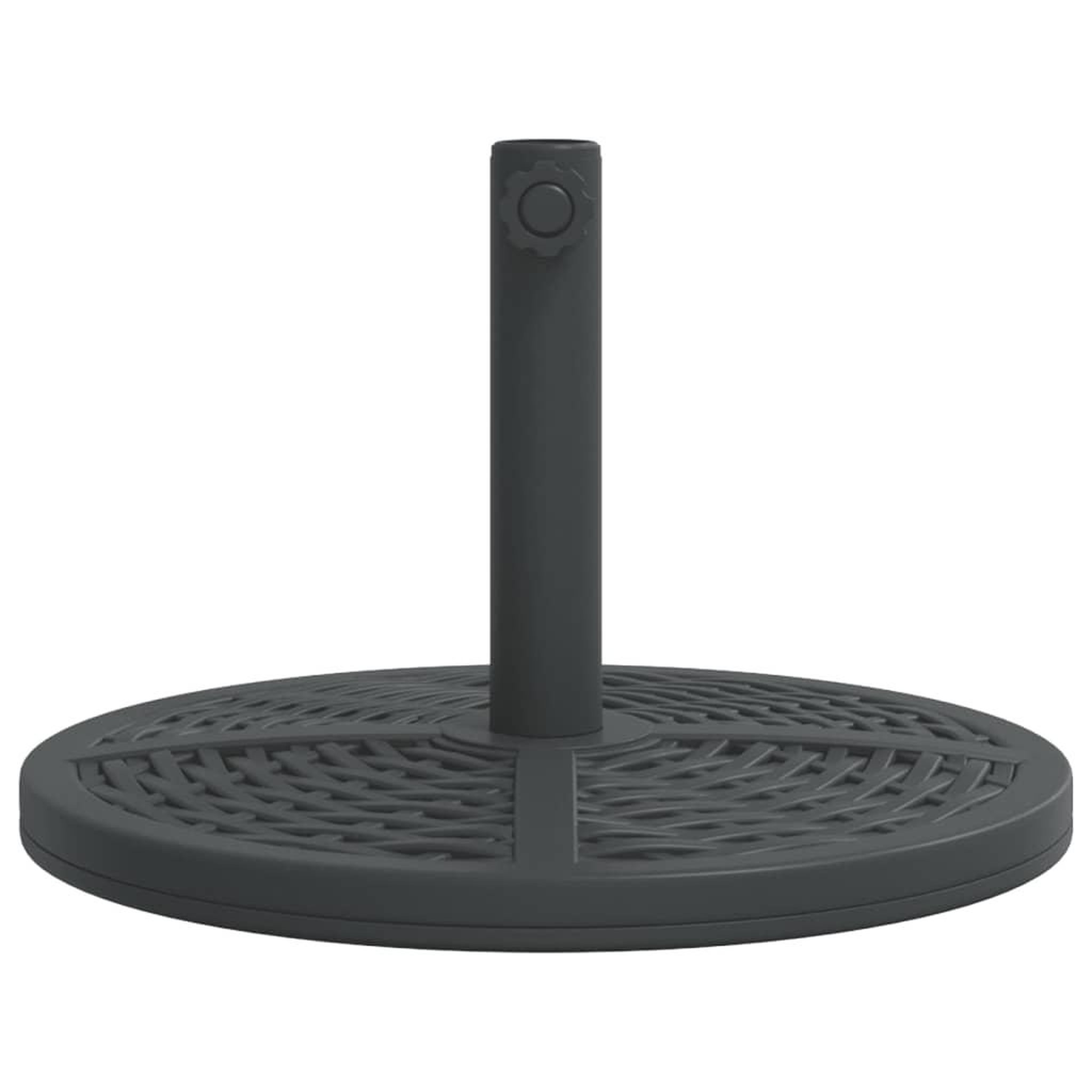 Voir la diapositive 4 : VIDAXL Base de parasol pour mats Ø38 / 48 mm 12 kg rond