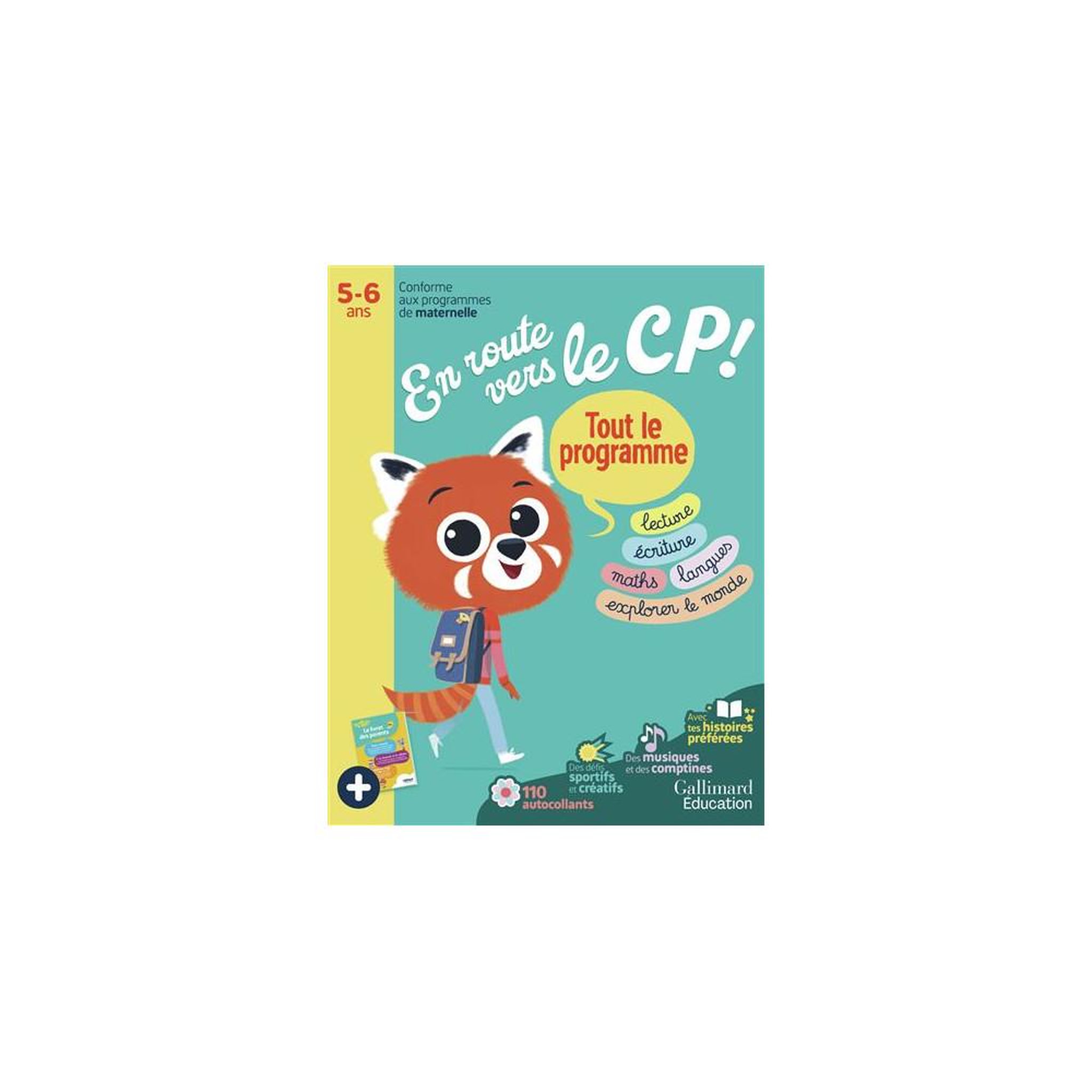 Livre éducatif cp en route vers le cp ! Tout le programme : 100 activités dès 5 ans avec 110 autocollants