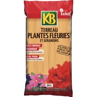 KB terreau rempotage plantes vertes et fleuries, 20L