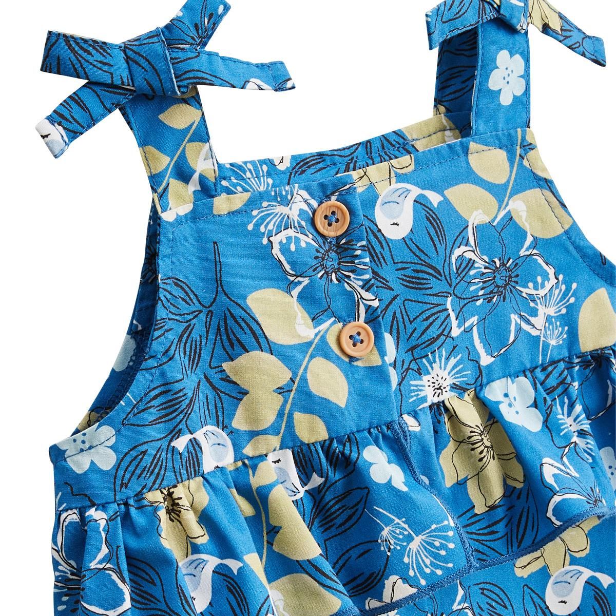 Petit Béguin Barboteuse bébé + chapeau en popeline Flora