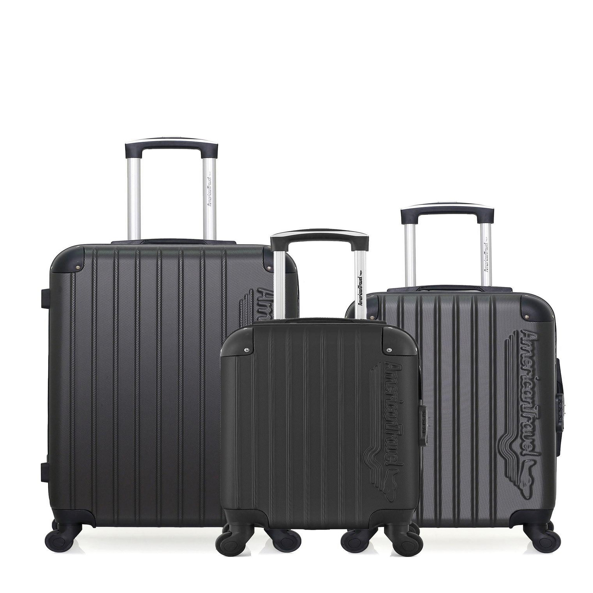 AMERICAN TRAVEL American travel - lot de 3 - valise weekend, valise cabine et valise cabine xxs budapest