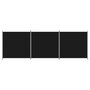 Voir la diapositive 3 : VIDAXL Cloison de separation 3 panneaux Noir 525x180 cm Tissu
