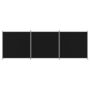 Voir la diapositive 3 : VIDAXL Cloison de separation 3 panneaux Noir 525x180 cm Tissu