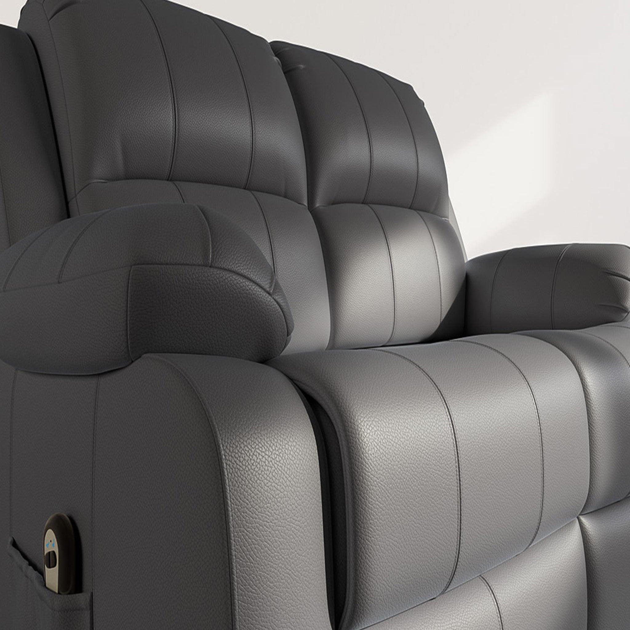 Voir la diapositive 4 : BEST MOBILIER Armand - canapé 2 places relax électrique en simili