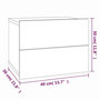Voir la diapositive 6 : VIDAXL Tables de chevet 2 pcs Chene fume 40x30x30 cm Bois d'ingenierie
