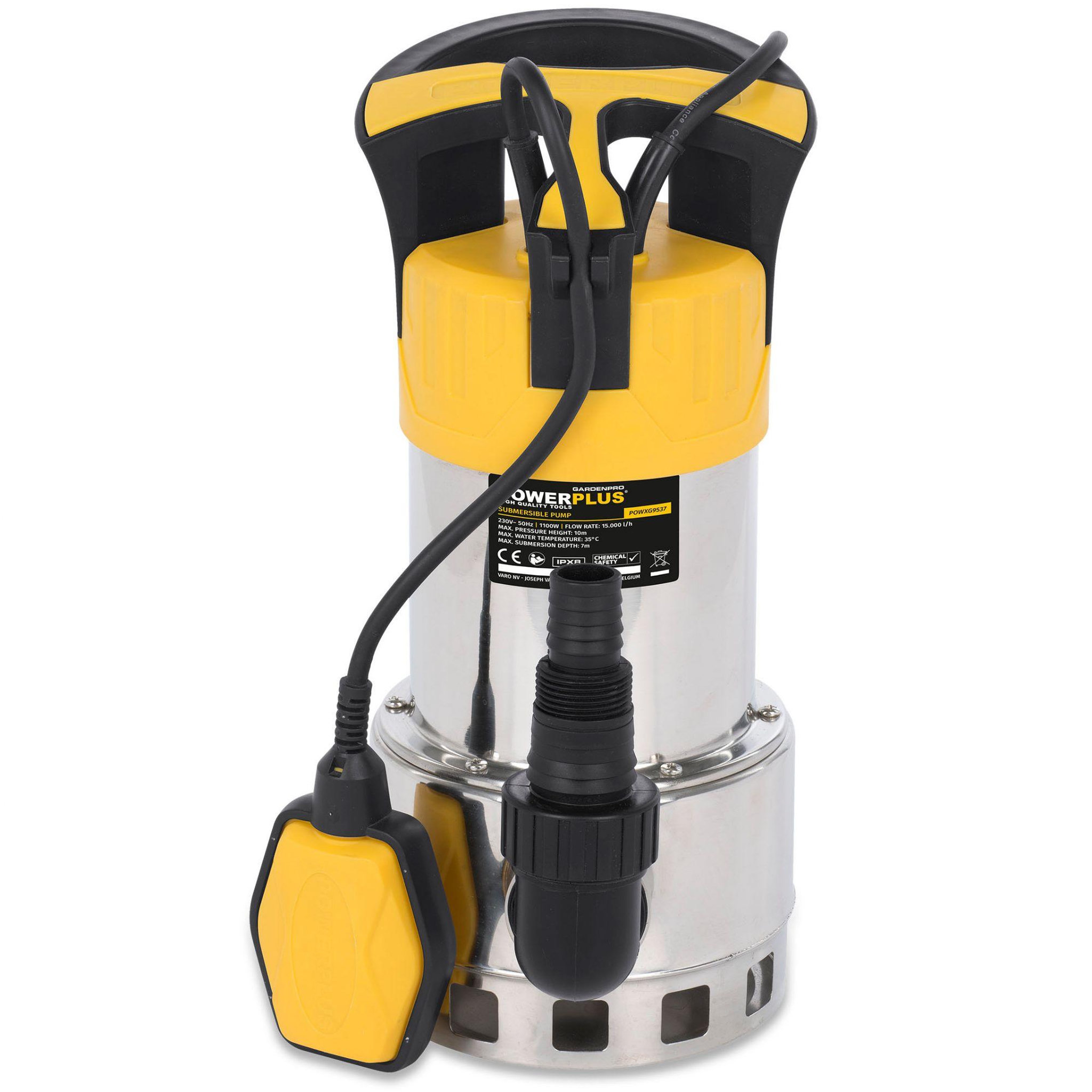 Voir la diapositive 3 : POWERPLUSWATER Pompe submersible powerplus 1100w avec flotteur