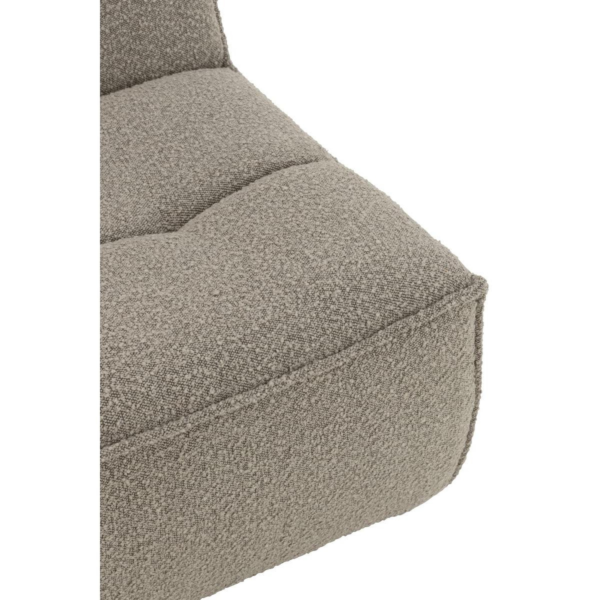 Voir la diapositive 6 : J-LINE Fauteuil pivotant  cosy  97cm taupe