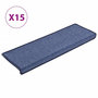 Voir la diapositive 2 : VIDAXL Tapis d'escalier 15 pcs 65x21x4 cm Bleu
