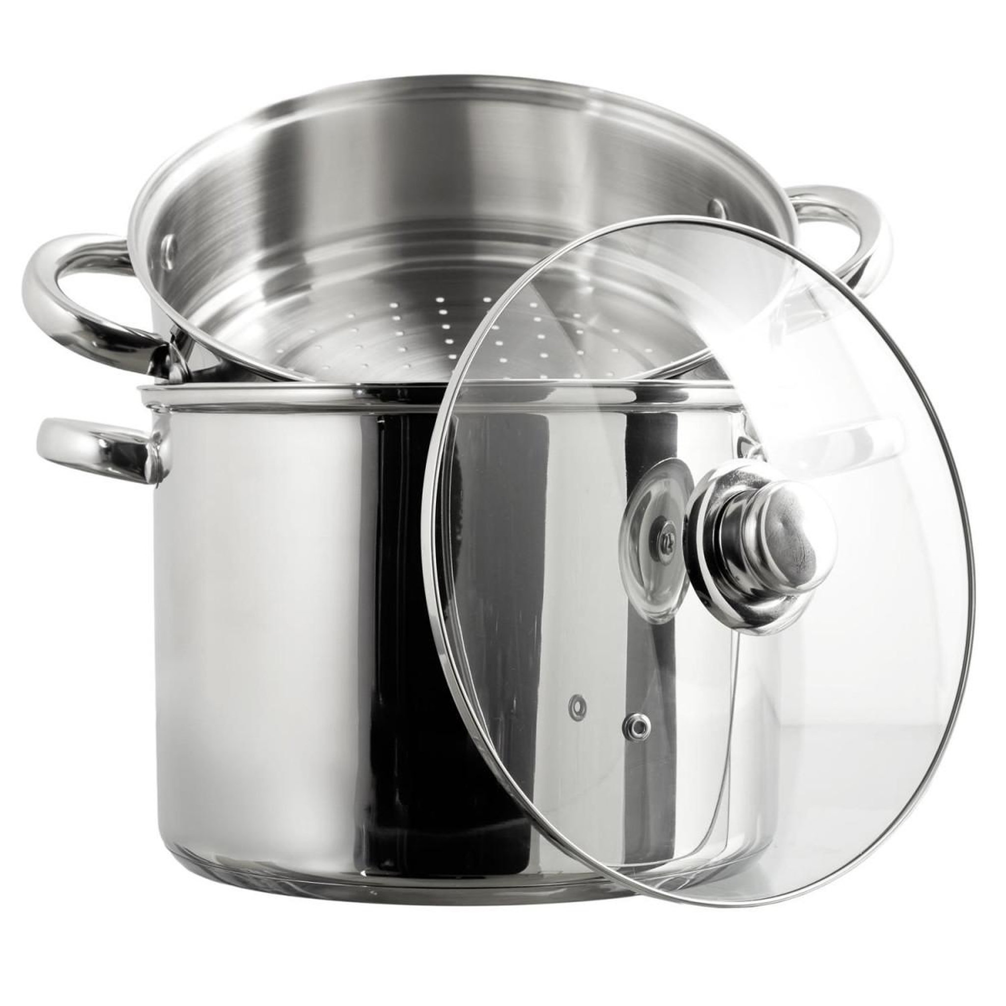 Voir la diapositive 2 : COOK CONCEPT Couscoussier en Inox  Induction  8L Argent