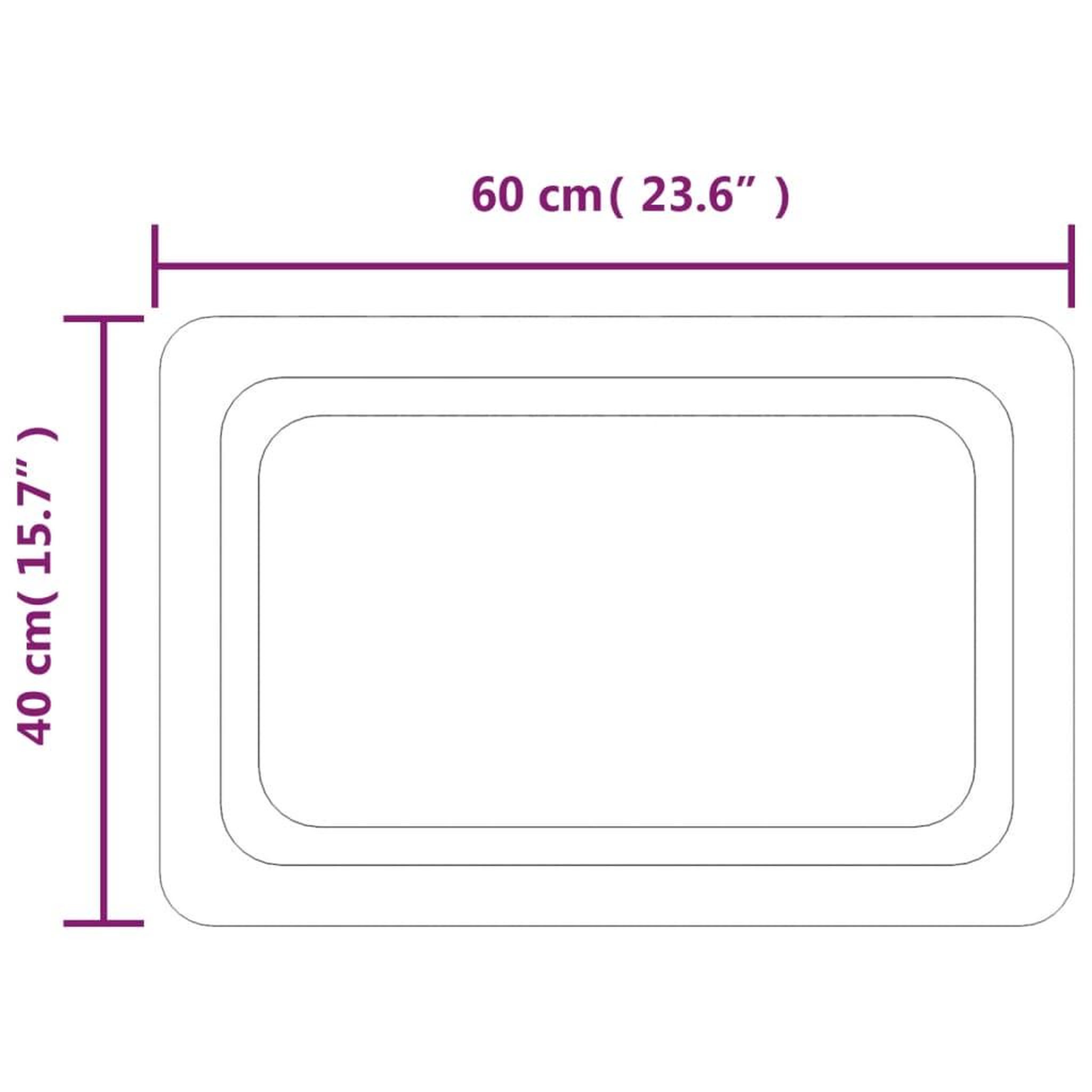 Voir la diapositive 6 : VIDAXL Miroir de salle de bain a LED 40x60 cm