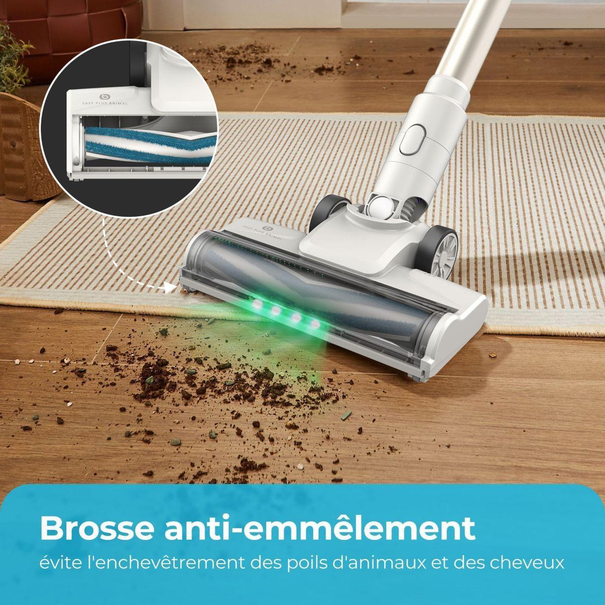 Voir la diapositive 4 : ESSENTIEL B Aspirateur balai evcsk200 easy plus animal