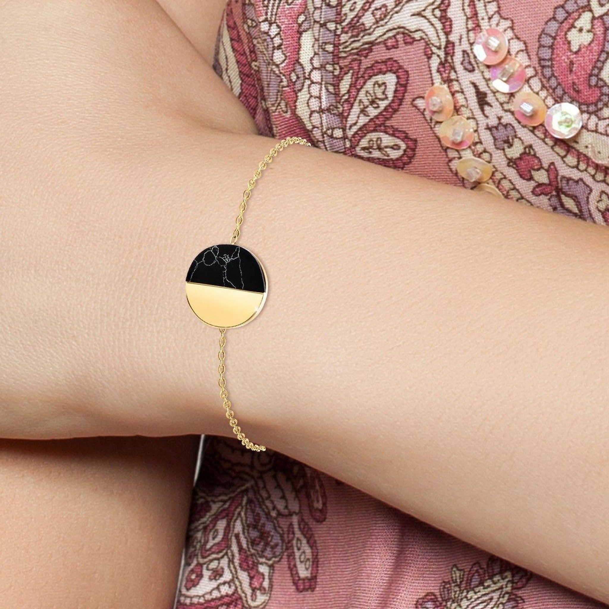 Voir la diapositive 2 : SC BOHEME Bracelet en acier inoxydable par SC Bohème