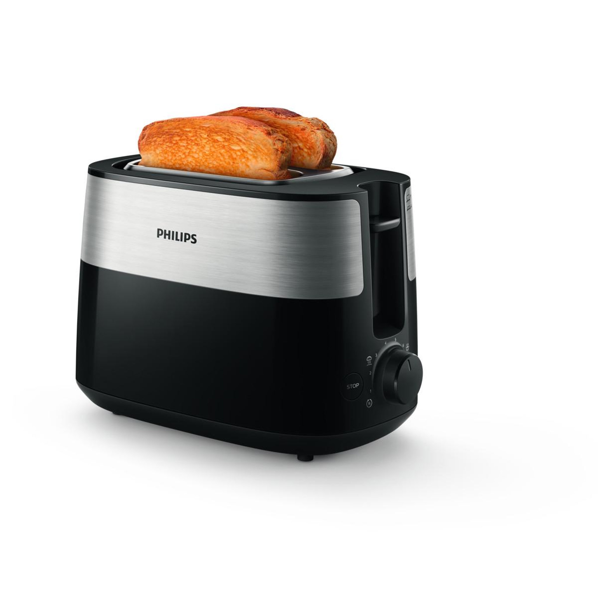 Voir la diapositive 2 : Philips Grille-pain Philips 8 niveaux de brunissage