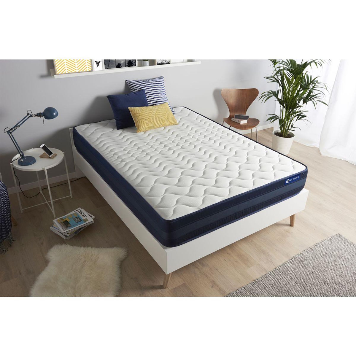 ACTISOM Matelas ACTIMEMO TECH 120x190 Mémoire de forme Maxi épaisseur 5zones de confort