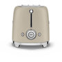 Voir la diapositive 4 : SMEG Grille-pain TSF01MLMEU Années 50 Beige lin