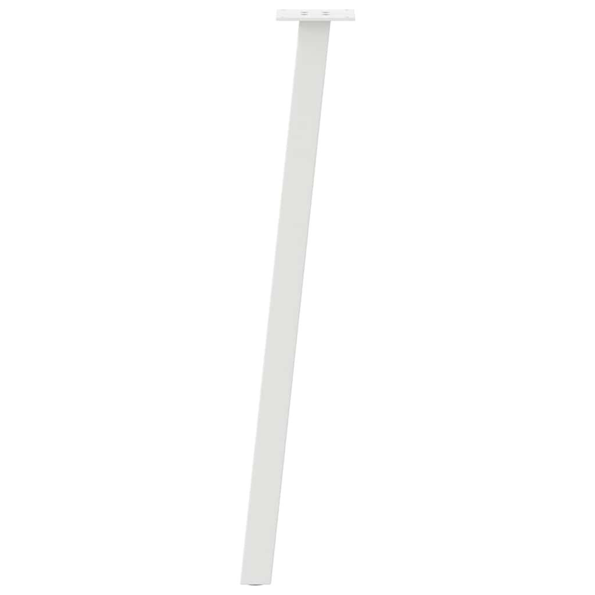 Voir la diapositive 5 : VIDAXL Pieds de table basse 4 pcs blanc 72 cm acier