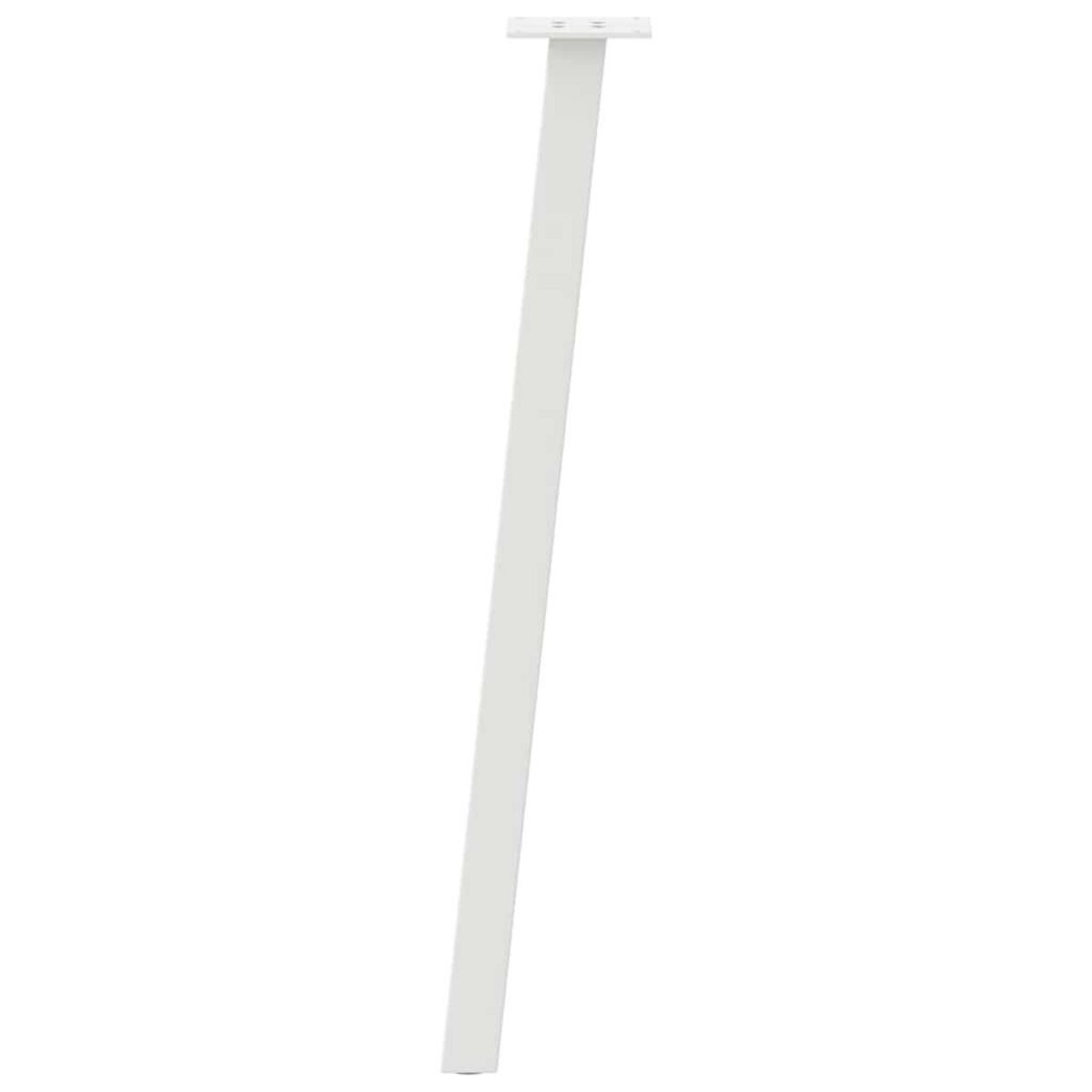 VIDAXL Pieds de table basse 4 pcs blanc 72 cm acier