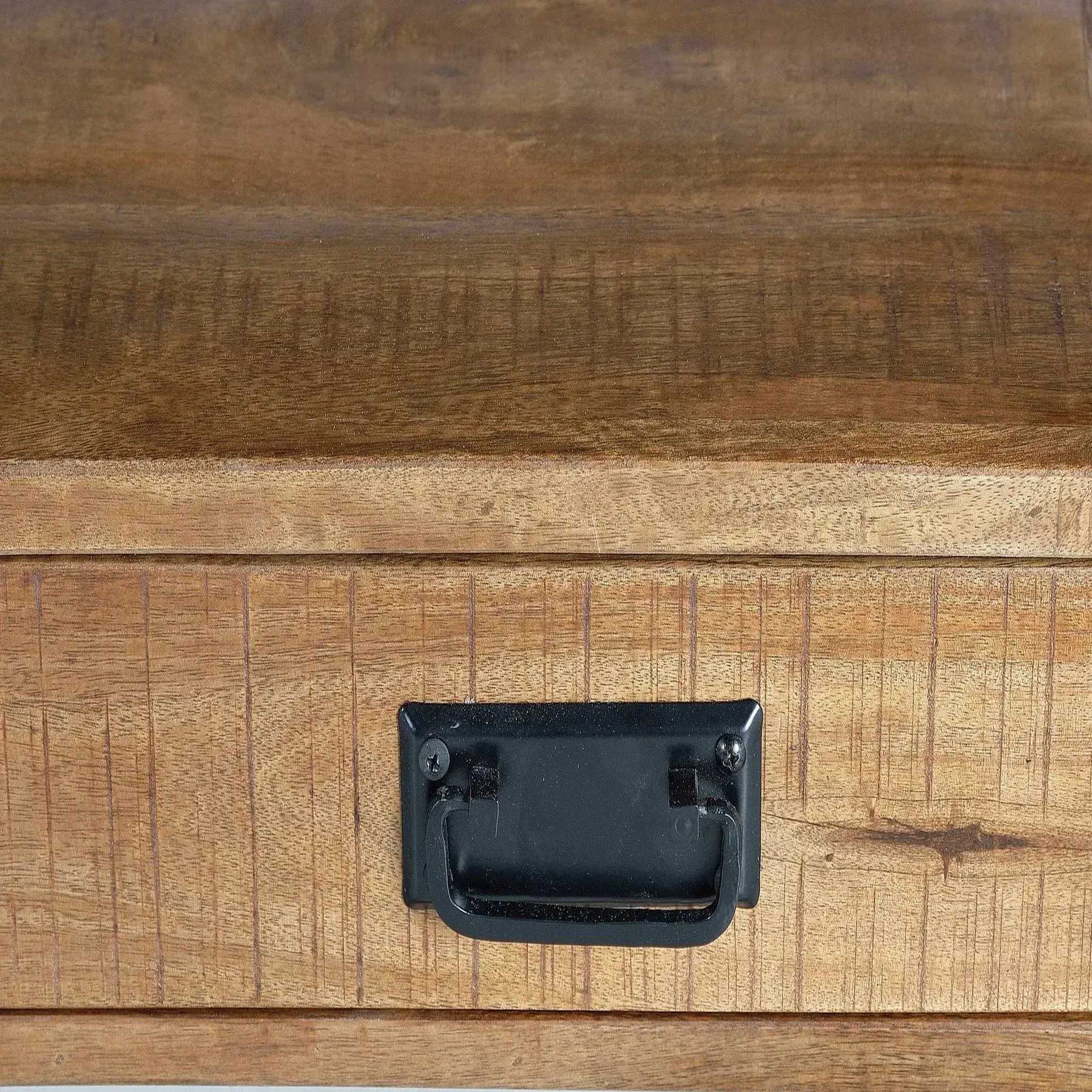 Voir la diapositive 5 : GINER Y COLOMER SL Table basse en bois de manguier 120 cm style industriel