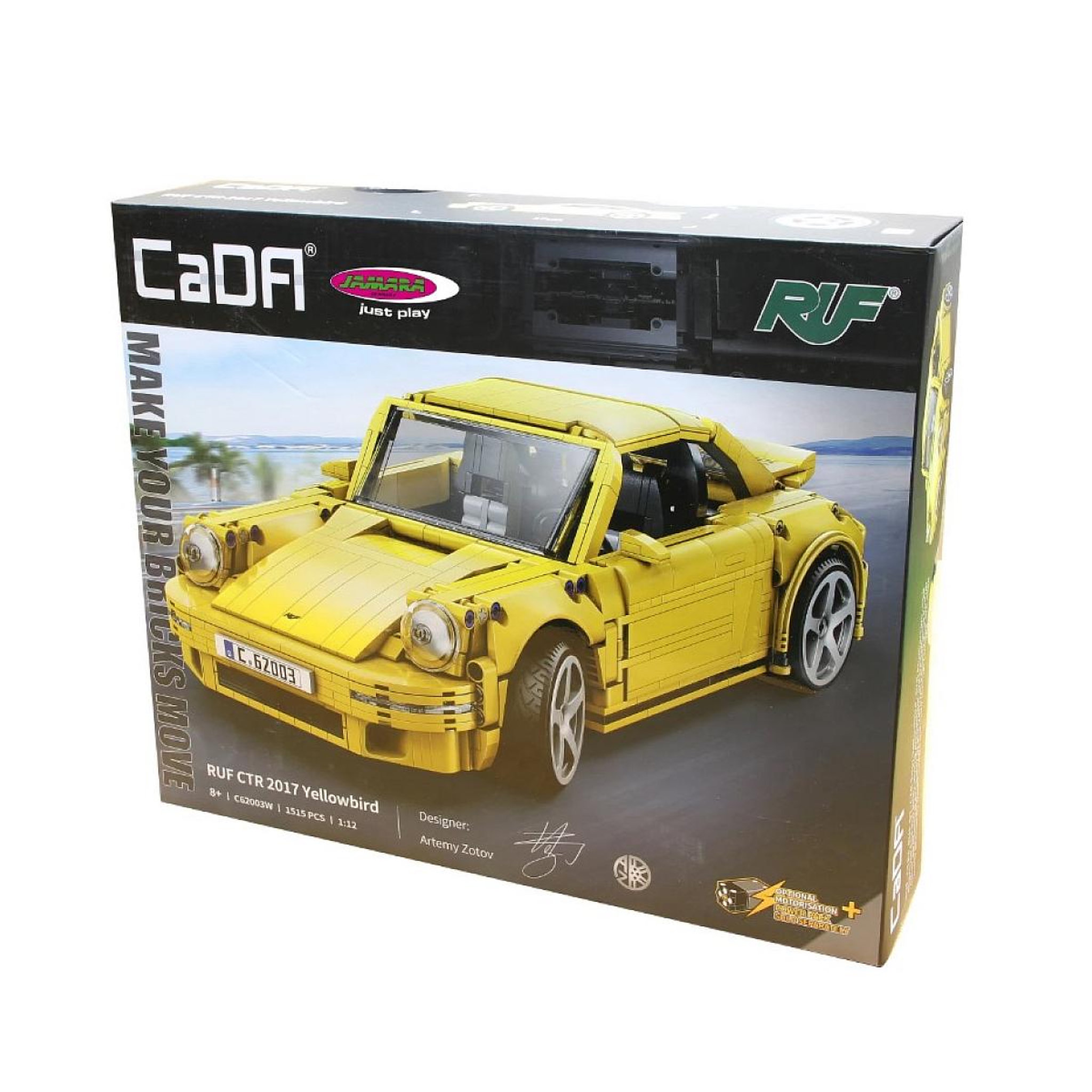 Voir la diapositive 2 : Jamara CaDA RUF CTR 2017 Yellowbird 1:12 jaune Bricks