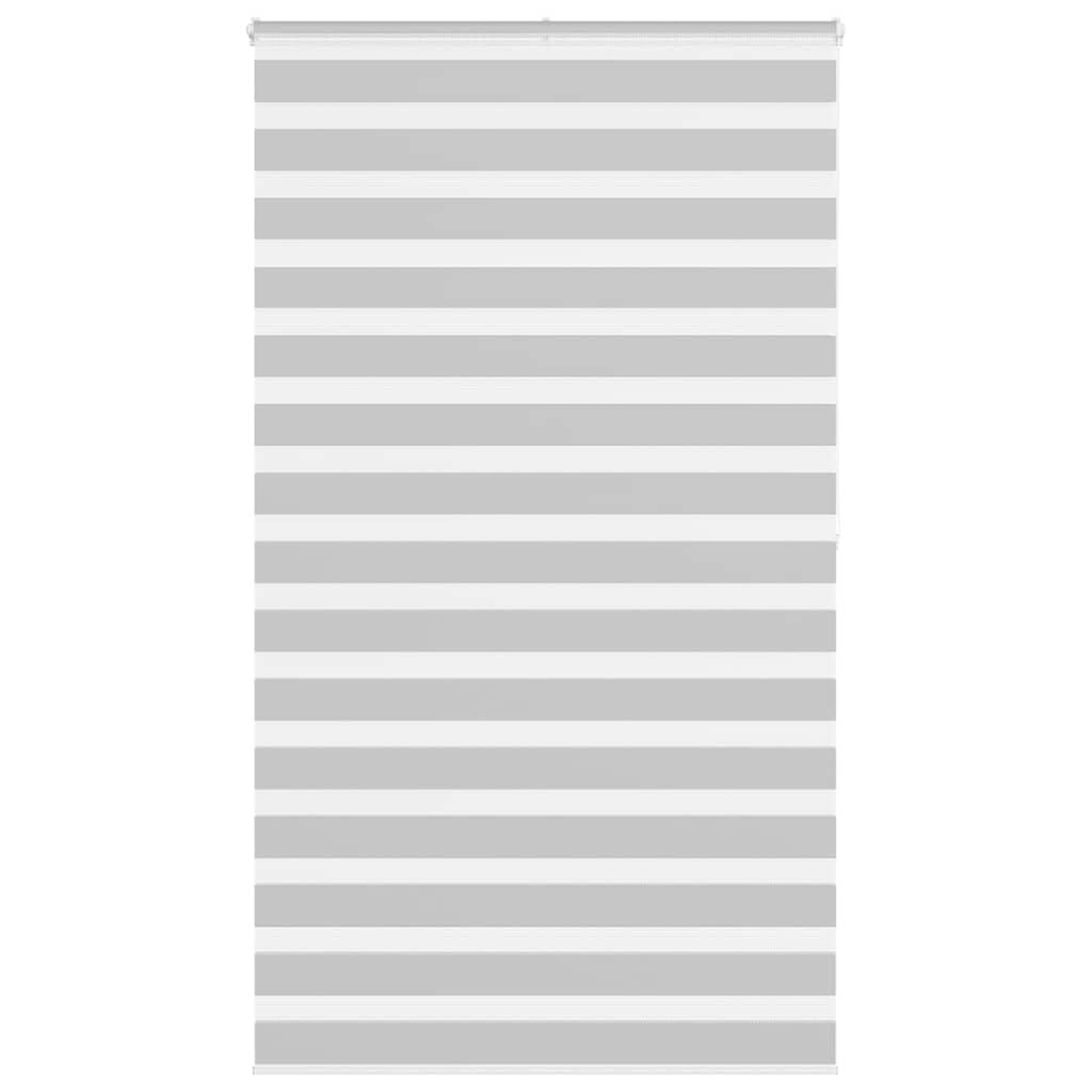 VIDAXL Store zebre gris clair largeur du tissu 125,9 cm polyester