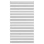 VIDAXL Store zebre gris clair largeur du tissu 125,9 cm polyester