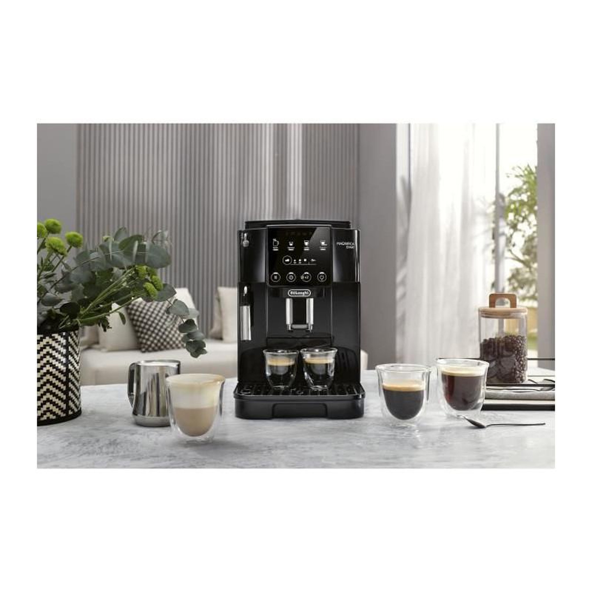 Voir la diapositive 3 : DELONGHI Machine expresso broyeur De'Longhi - Magnifica Start - ECAM220.21.B, Noir