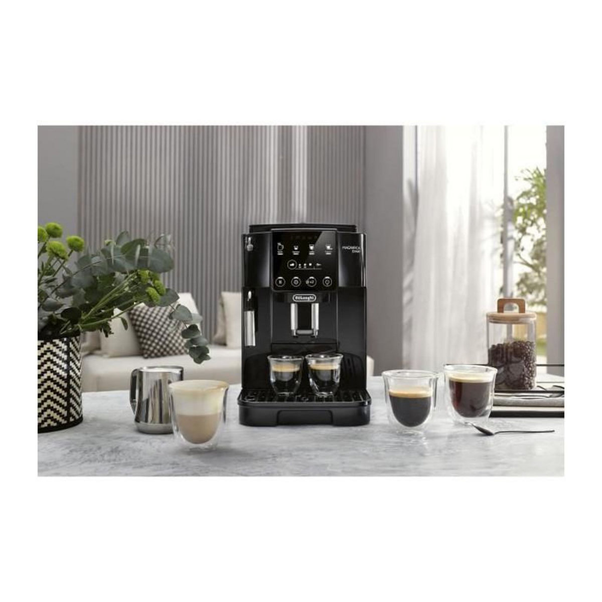 DELONGHI Machine expresso broyeur De'Longhi - Magnifica Start - ECAM220.21.B, Noir