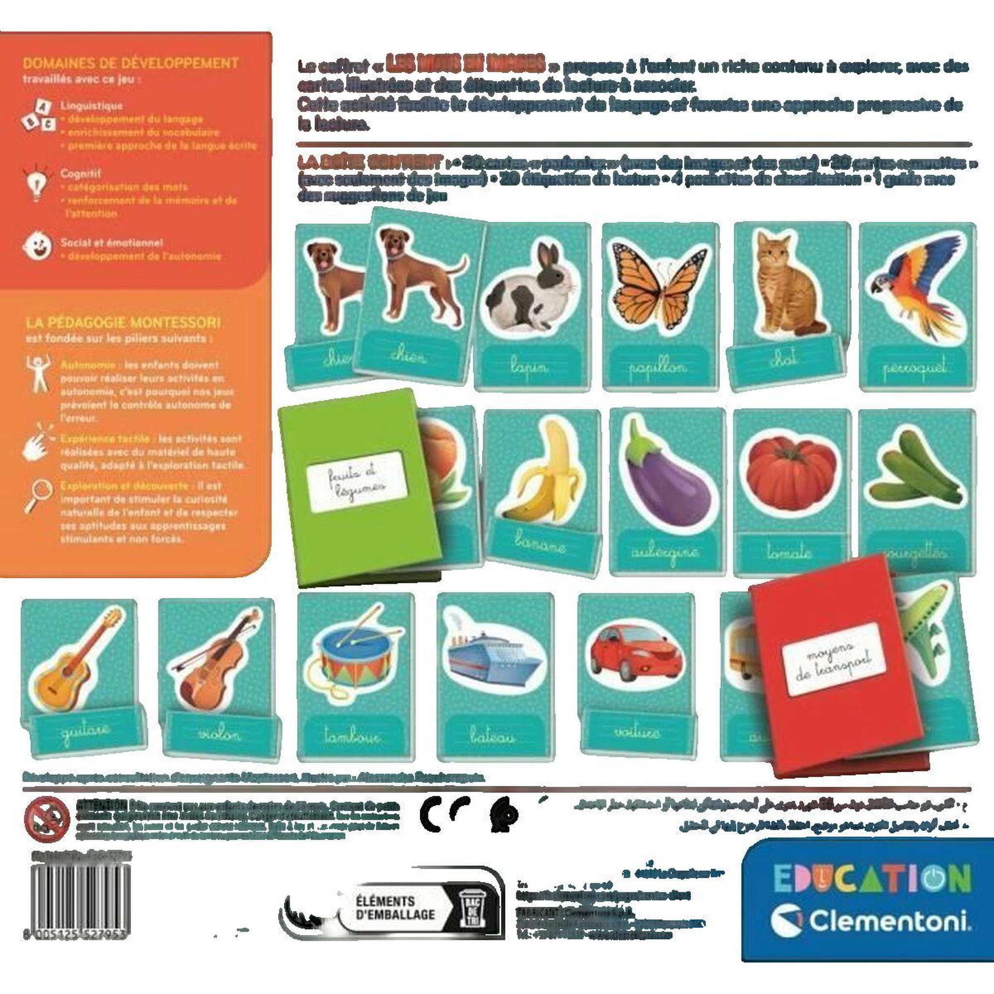Voir la diapositive 2 : CLEMENTONI Jeu éducatif Clementoni Montessori