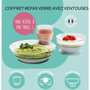 Voir la diapositive 2 : BEABA Coffret repas repas verre eucalyptus