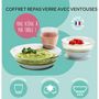 Voir la diapositive 2 : BEABA Coffret repas repas verre eucalyptus