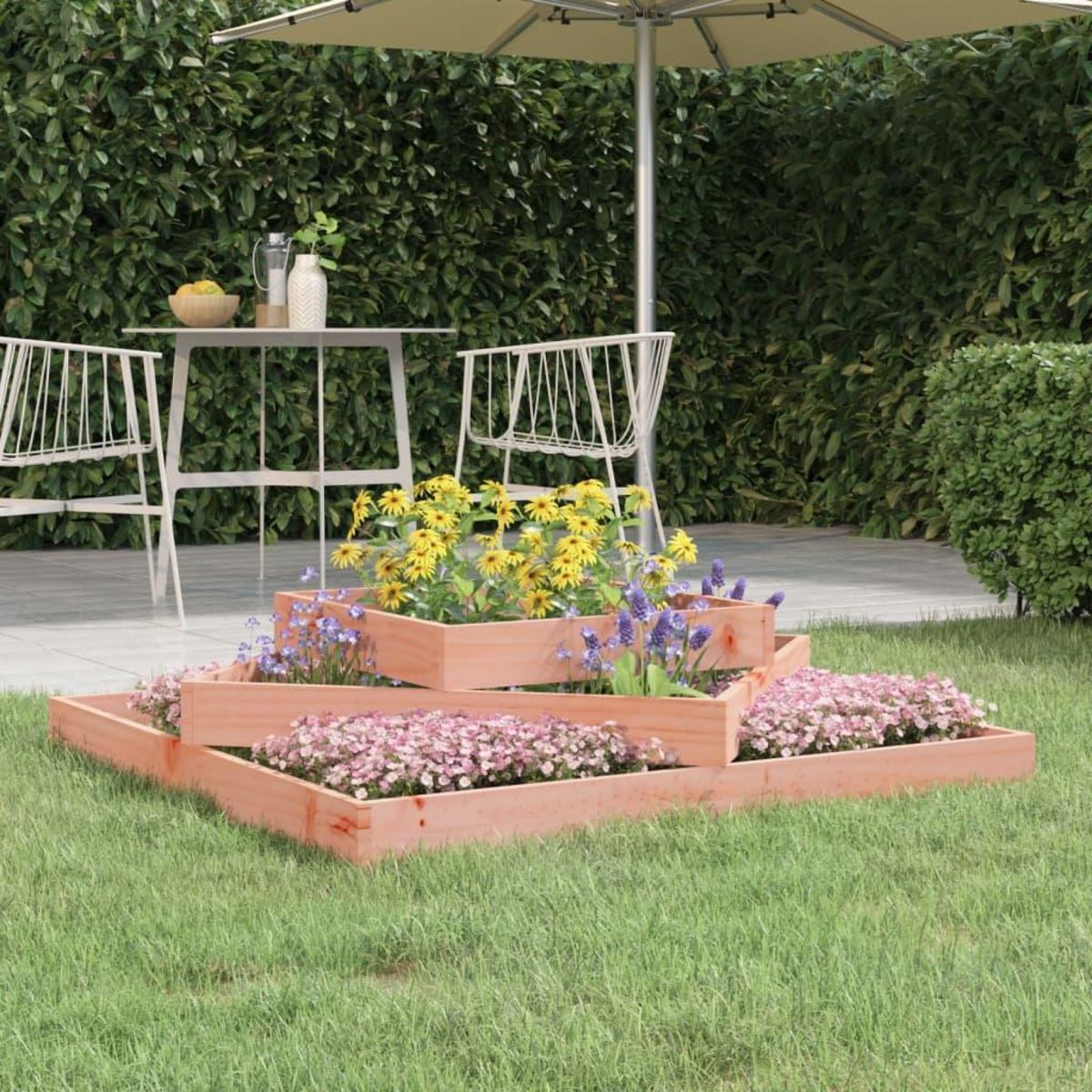 VIDAXL Jardiniere 112x112x27 cm Bois de douglas massif