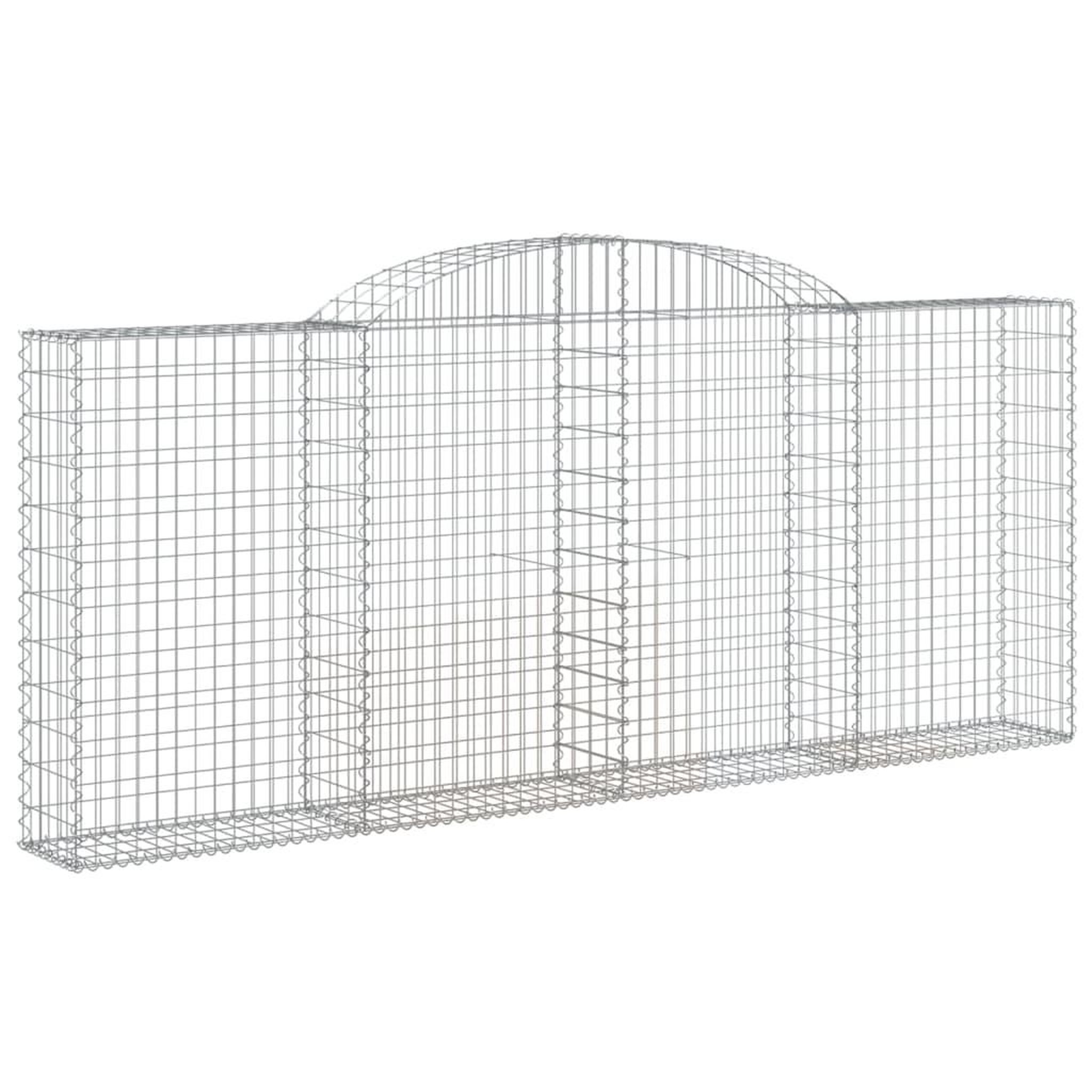 Voir la diapositive 3 : VIDAXL Paniers a gabions arques 25 pcs 300x30x120/140 cm fer galvanise