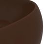 Voir la diapositive 5 : VIDAXL Lavabo rond de luxe Marron fonce mat 40x15 cm Ceramique