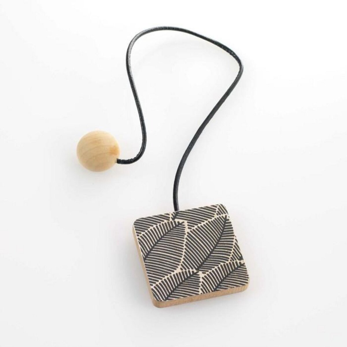 Paris Prix Embrasse de Rideau Aimantée  Leaf  43cm Noir