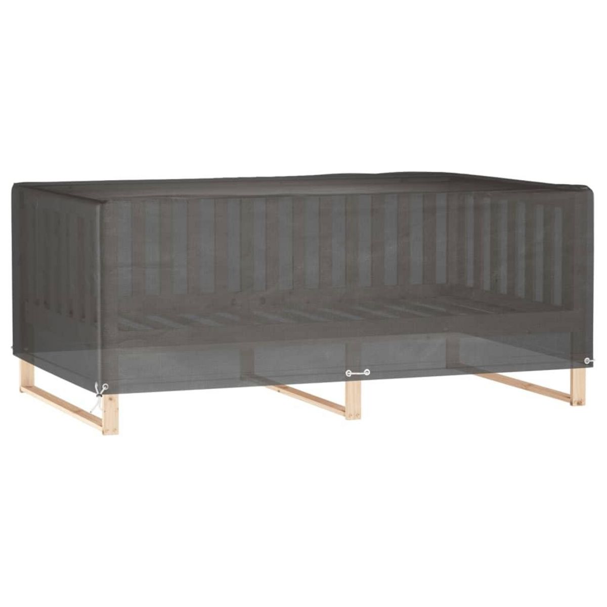 VIDAXL Housse de salon de jardin 12 œillets 227x152x65cm rectangulaire