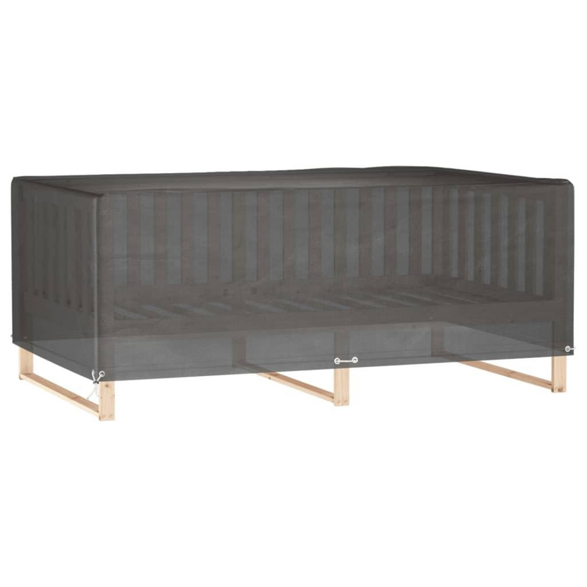 VIDAXL Housse de salon de jardin 12 œillets 227x152x65cm rectangulaire