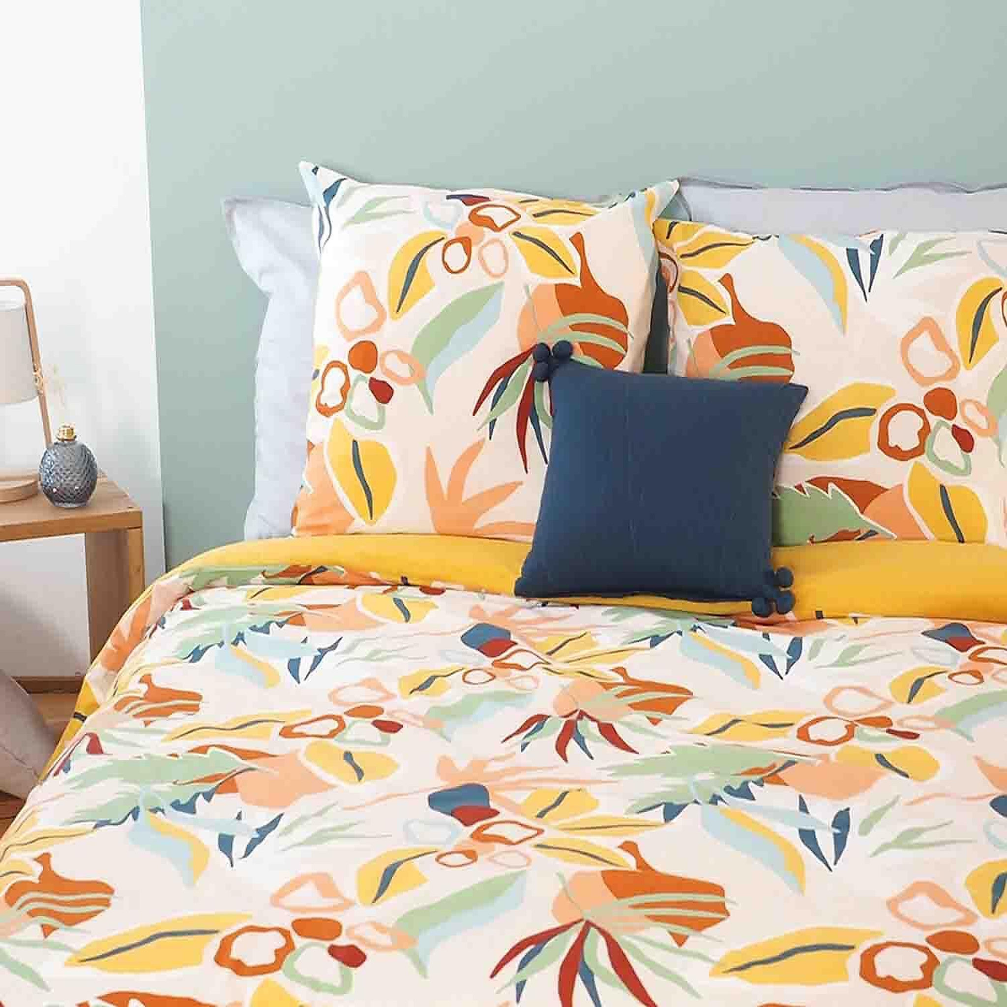 Voir la diapositive 3 : Home collection Parure housse de couette 100% coton 57fils lucia