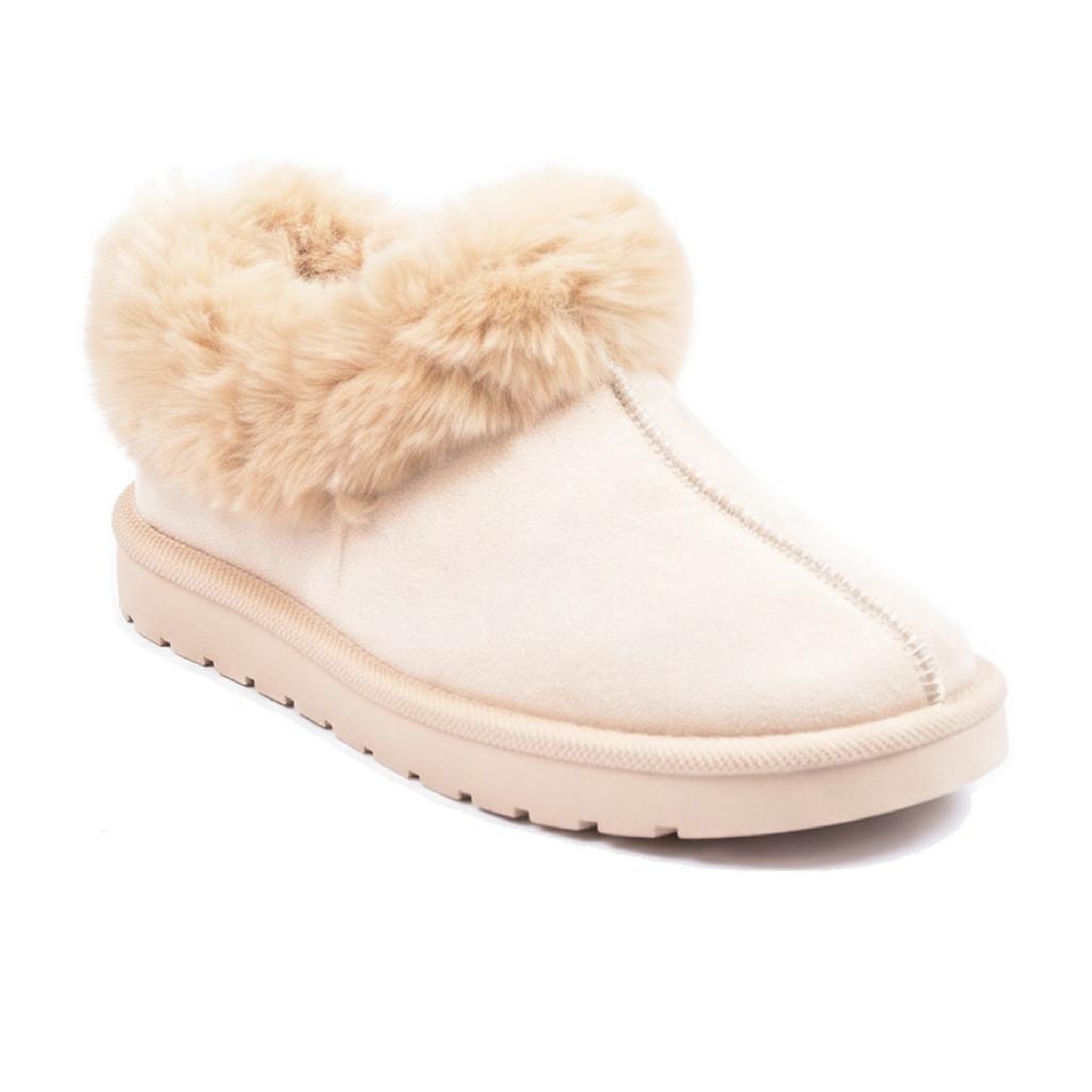 Voir la diapositive 1 : OZABI OZABI Pantoufles Femme Hiver Scandinave, Semelle Crantée Intérieur Extérieur