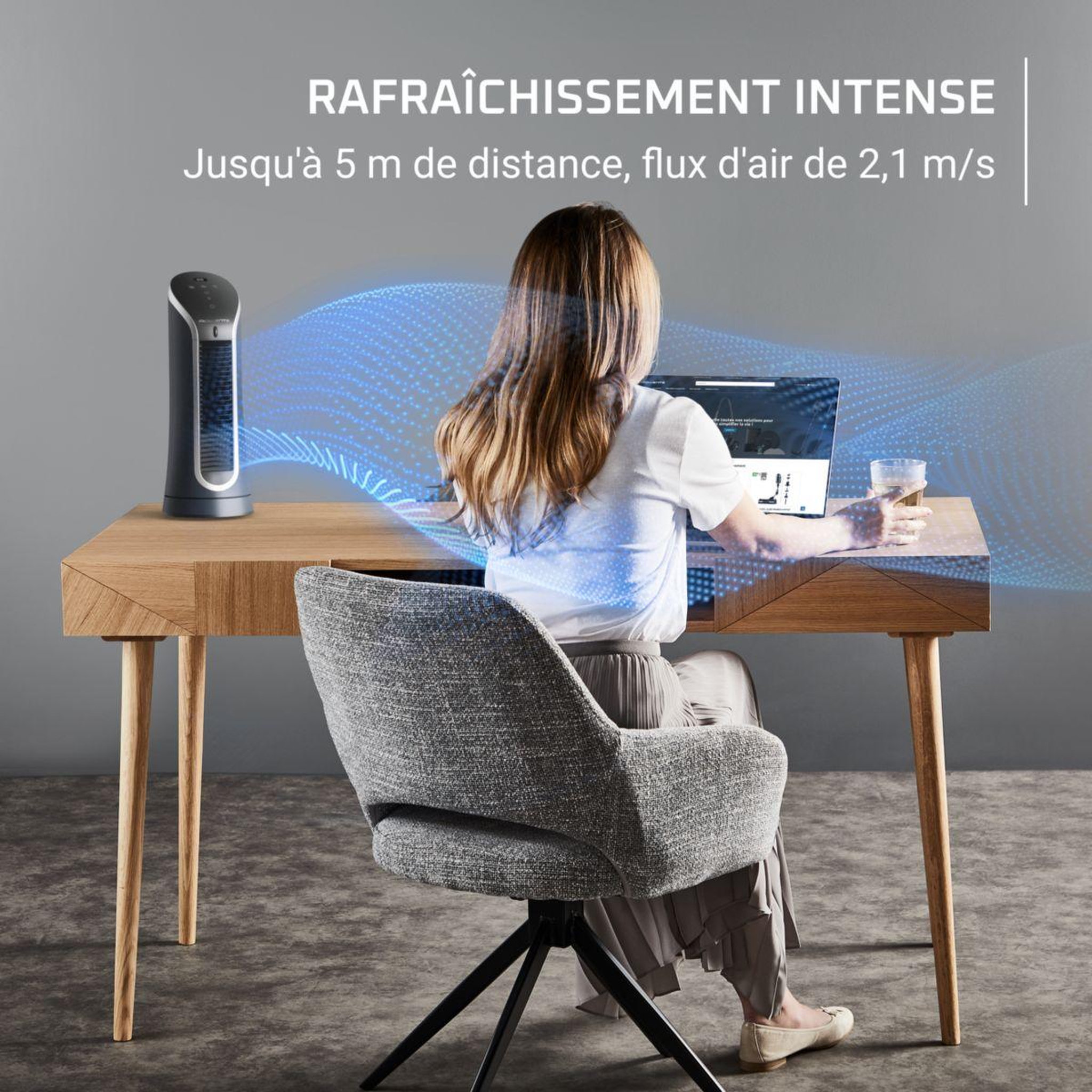 Voir la diapositive 3 : ROWENTA Ventilateur vu6220f0