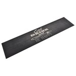 VIDAXL Tapis de cuisine lavable impression cuisine noir 60x300 cm