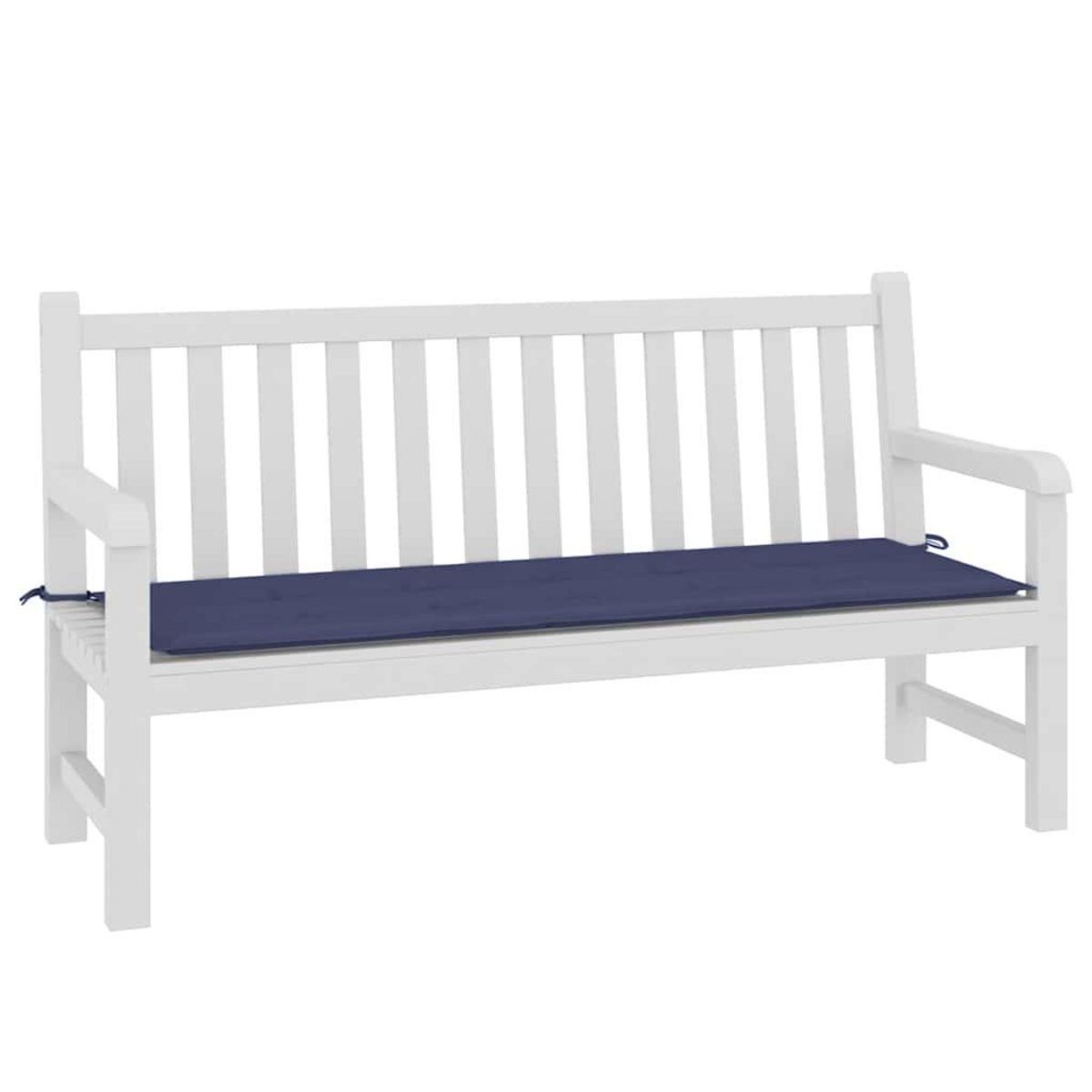 VIDAXL Coussin de banc de jardin bleu marine 150x50x3 cm tissu oxford