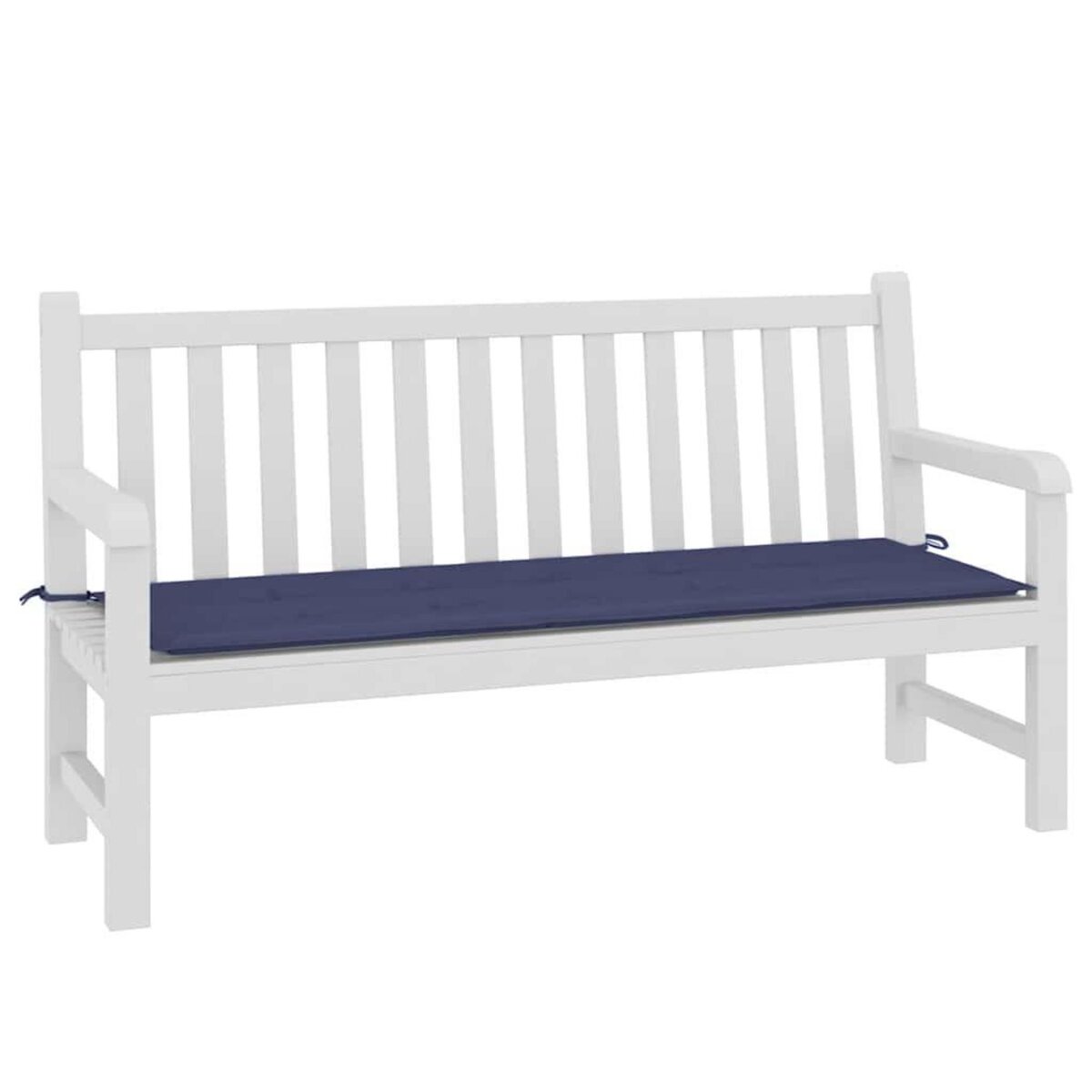 VIDAXL Coussin de banc de jardin bleu marine 150x50x3 cm tissu oxford