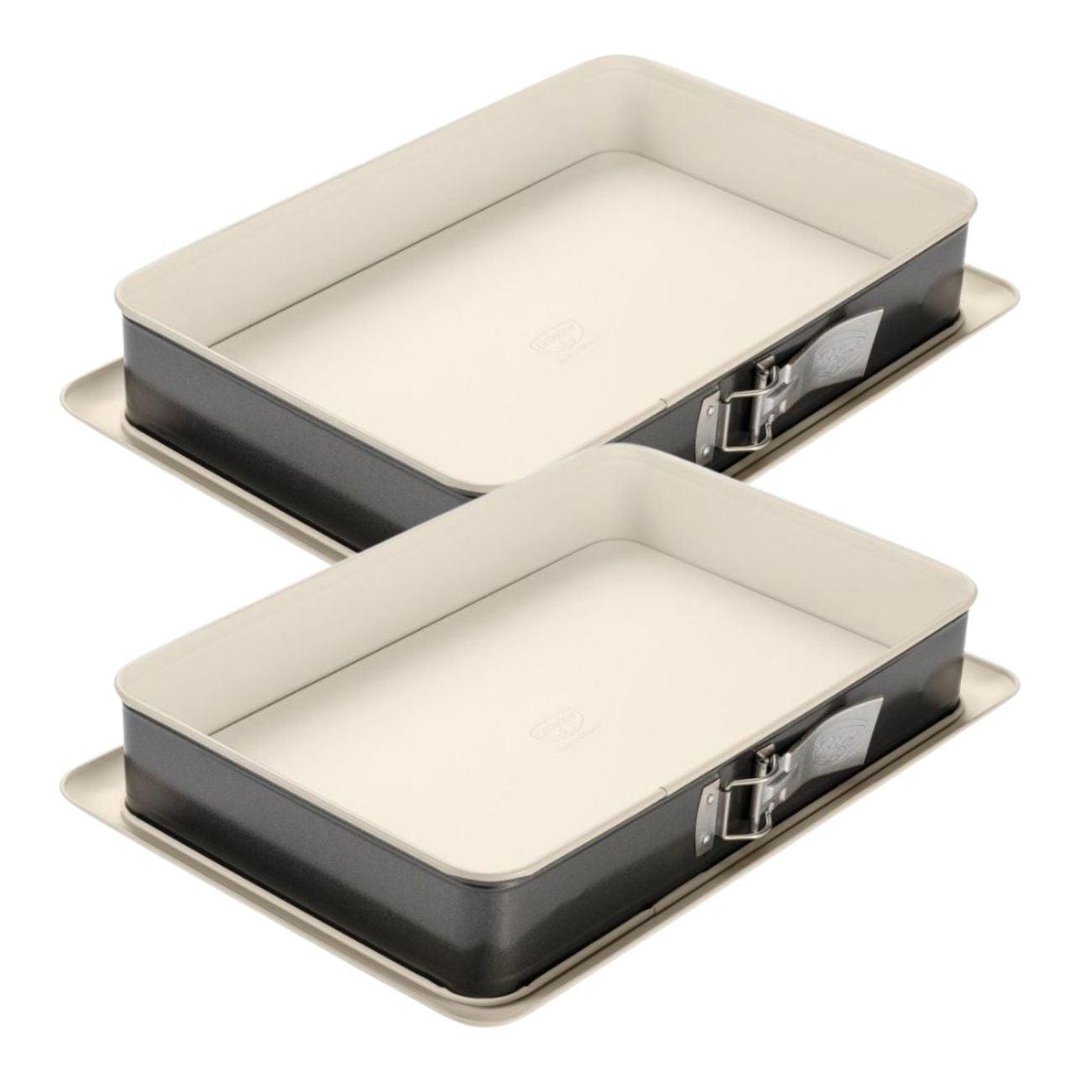 DR.OETKER Ensemble de 2 moules à charnière rectangulaire 38 x 25 cm dr oetker back-trend