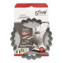 Voir la diapositive 2 : FIVE Lot de 4 Moules à Tartelettes  Signature  12cm Noir