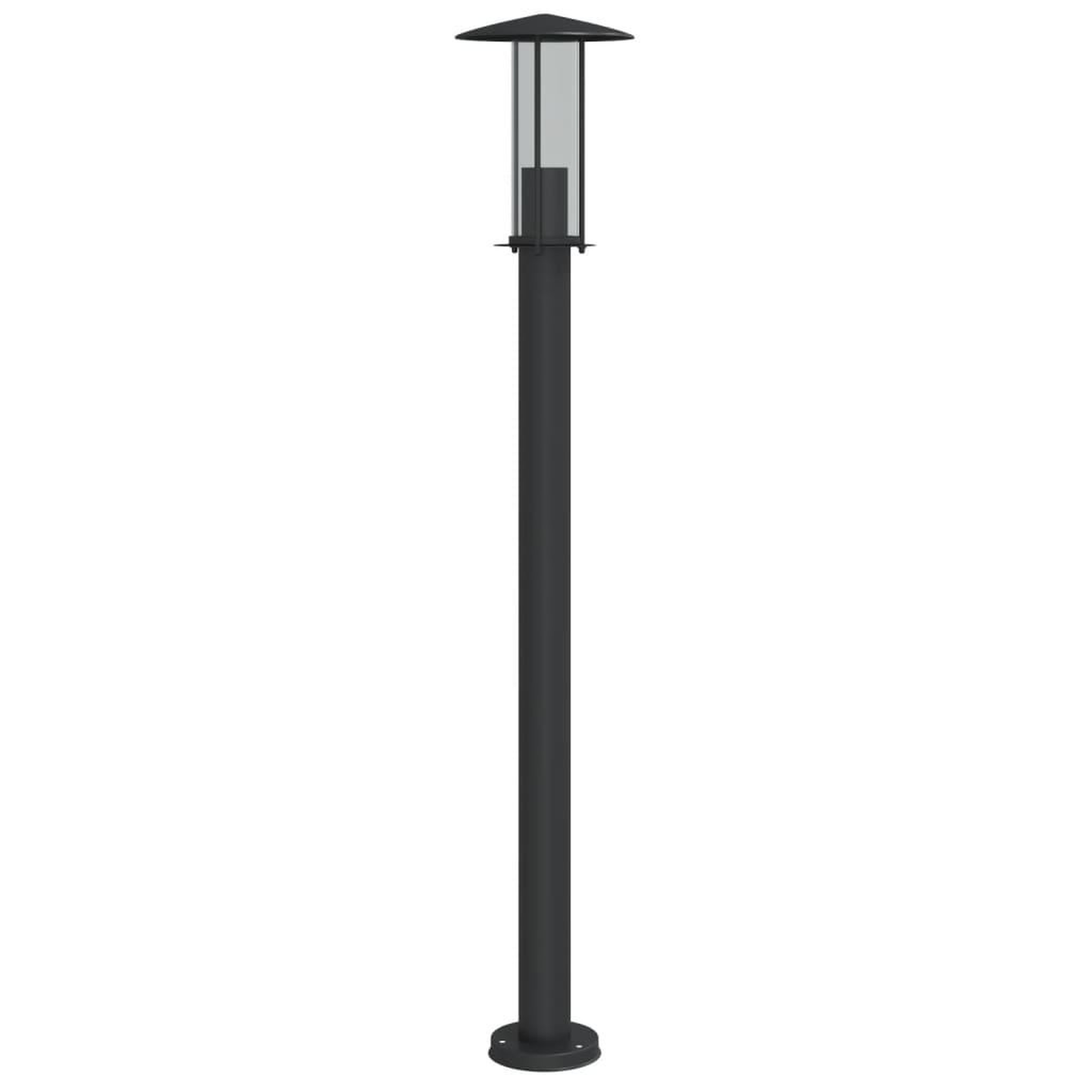 Voir la diapositive 2 : VIDAXL Lampadaire d'exterieur noir 100 cm acier inoxydable