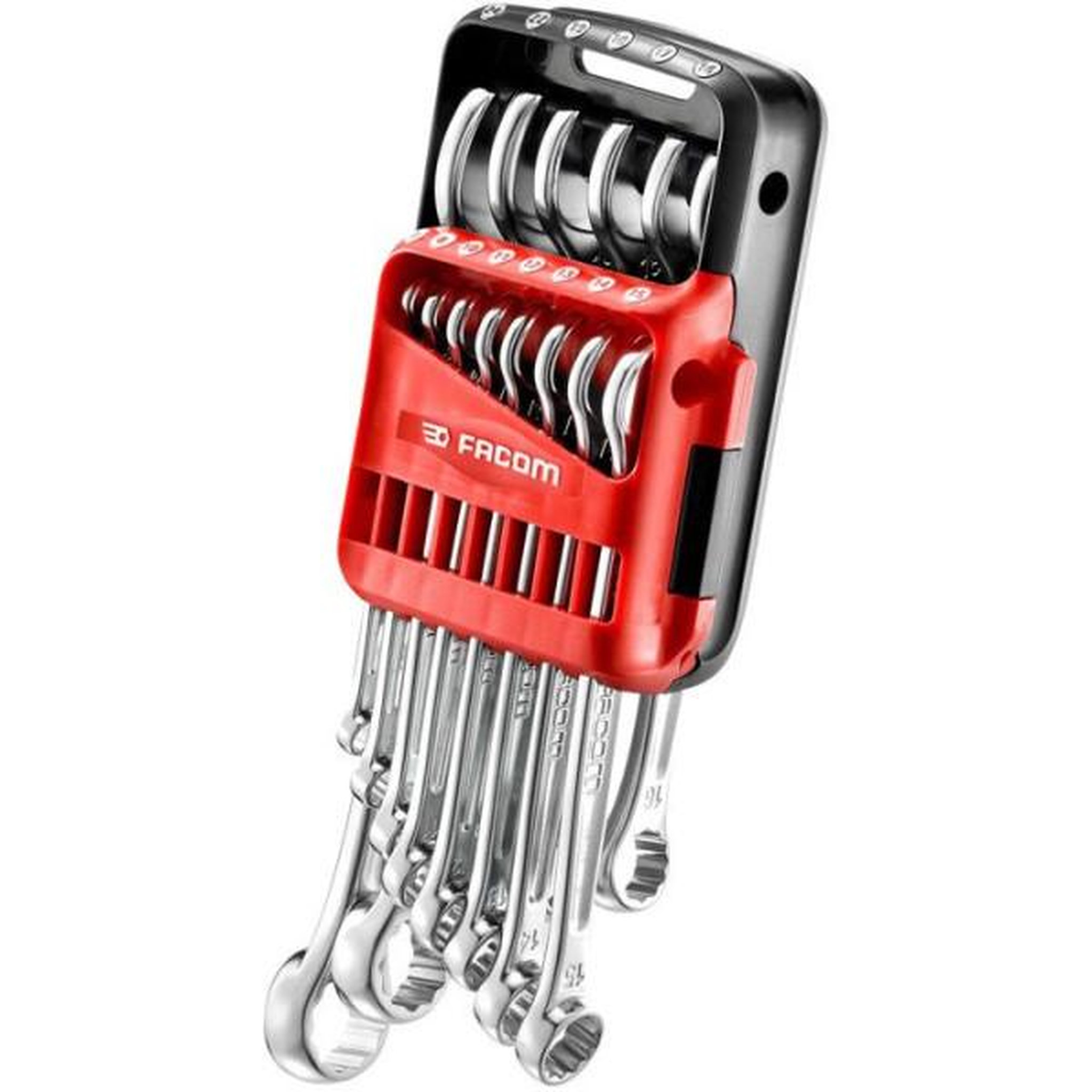 FACOM Facom jeu de 12 cles mixtes sur etui portatif 440.jp12apb - manche a section variable - passage du couple sans douleur